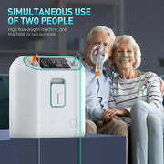 ZY-01 - Zuurstofconcentrator - Zuurstof Generator - Oxygen Concentrator - Zuurstofpomp - Luchtreiniger - Pollen - Zuurstof - Draagbaar - 93%+/-3% - 1L-8Lper min - Wit