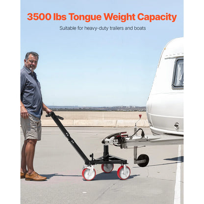 Trailer Dolly – Aanhanger Verplaatswagen – Trailer Versteller – Boot Dolly – Hoge Draagkracht Tot 1587 Kg – Verstelbare Hoogte 18/22 Inch