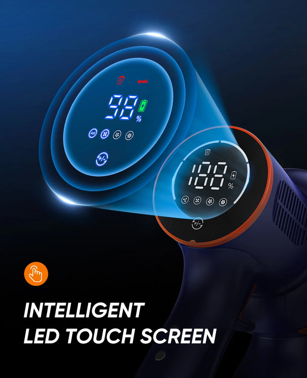 Cordless Stick Vacuum Cleaner - Stick Vacuum Cleaner - Vacuum Cleaner - Cordless Stick Vacuum Cleaner - Powerful Suction - 400W - 38Kpa - 1L dust container - for pets and household appliances - Purple