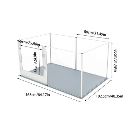 Hondenren – Speelren – Huisdierenren – Buitenren – Krasbestendig Acryl – Aluminium Frame