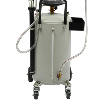 Afvalolie Opvangtank – Olie Afvoersysteem – Olieopvang – Olie Aftapstation – Olieopvangbak – 72 Liter Capaciteit – Verstelbare 360° Trechter Met Veiligheidsklep