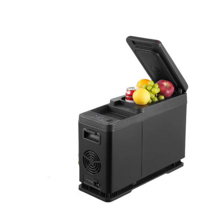 Auto Koelbox - Compressor Koelbox - Compressor Koelkast - Koelbox - 8L- Armsteun Koelkast - -20°C tot 20°C - Draagbare - Mini Koelkast - met LED & Bluetooth - voor Auto & Camping