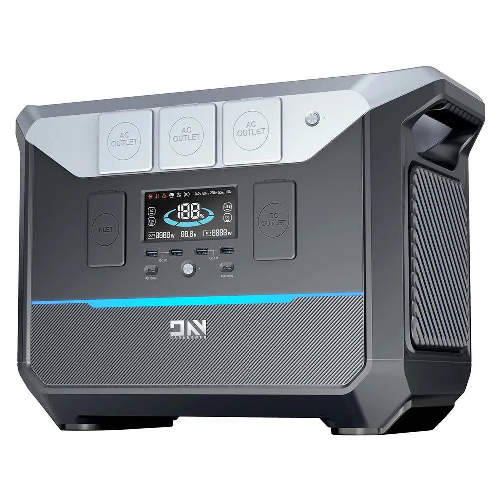 Draagbare Powerstation – Mobiele Batterij – Buitenaccu – Noodstroomvoorziening – 2073,6Wh Capaciteit – 2000W AC-uitgang
