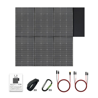 Opvouwbaar Zonnepaneel – Draagbaar Zonnepaneel – Mobiel Zonnepaneel – Outdoor Zonnepaneel – 600W Vermogen – Hoog Rendement