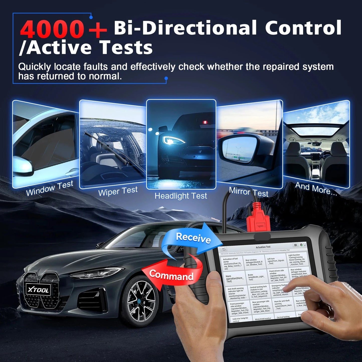 Autodiagnosetool – Auto Scanner – Diagnoseapparaat – Foutcode Lezer – ABS Airbag Motor Controle – 8 Inch Scherm – 3 Jaar Updates