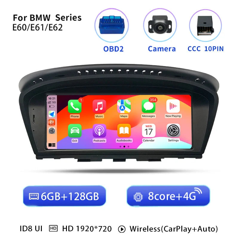 Autoradio – Multimedia Speler – Android Auto – CarPlay – DAB+ Radio – 8,8 Inch HD Touchscreen – Android 14 Systeem