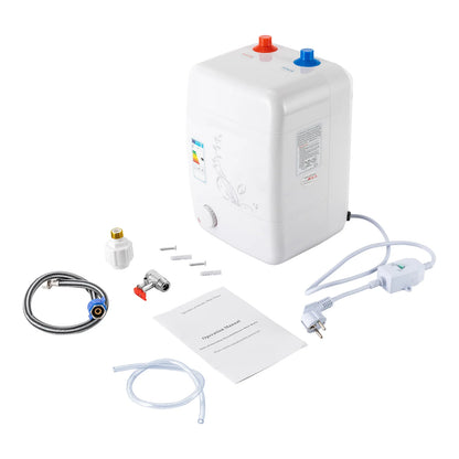 Onderbouw elektrische -  Doorstroomboiler -  Met temperatuurregelaar -Warmwaterapparaat voor -  Beperkte Ruimtes - 8L - 220V - Wit