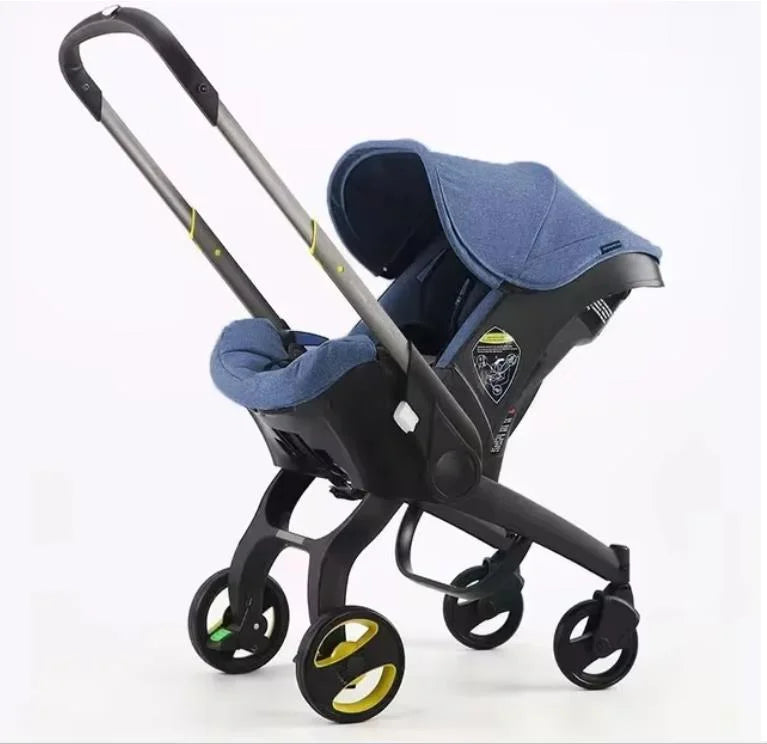 Compact Baby Stroller Car Seat 2 in 1 Easy Folding Portable Pushchair EU R44 Certified Safety Travel System for Newborn