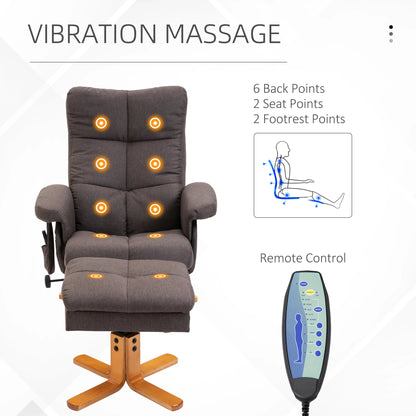 Massagefauteuil – Relaxstoel – Massagestoel – Comfortfauteuil – 10 Massagepunten – Verstelbare Rugleuning 145 Graden