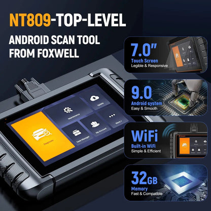 Diagnose- En Resetscanner – Auto Scanner – Foutcode Lezer – Storing Uitlezer – Systeemdiagnose – 7-Inch Scherm – WiFi Updates
