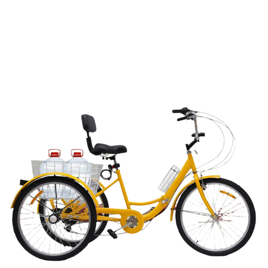 Driewieler – Driewiel Fiets – Driwieler – Driewielfiets – 7 Versnellingen – Stalen Frame – Inklapbaar Frame - Oranje