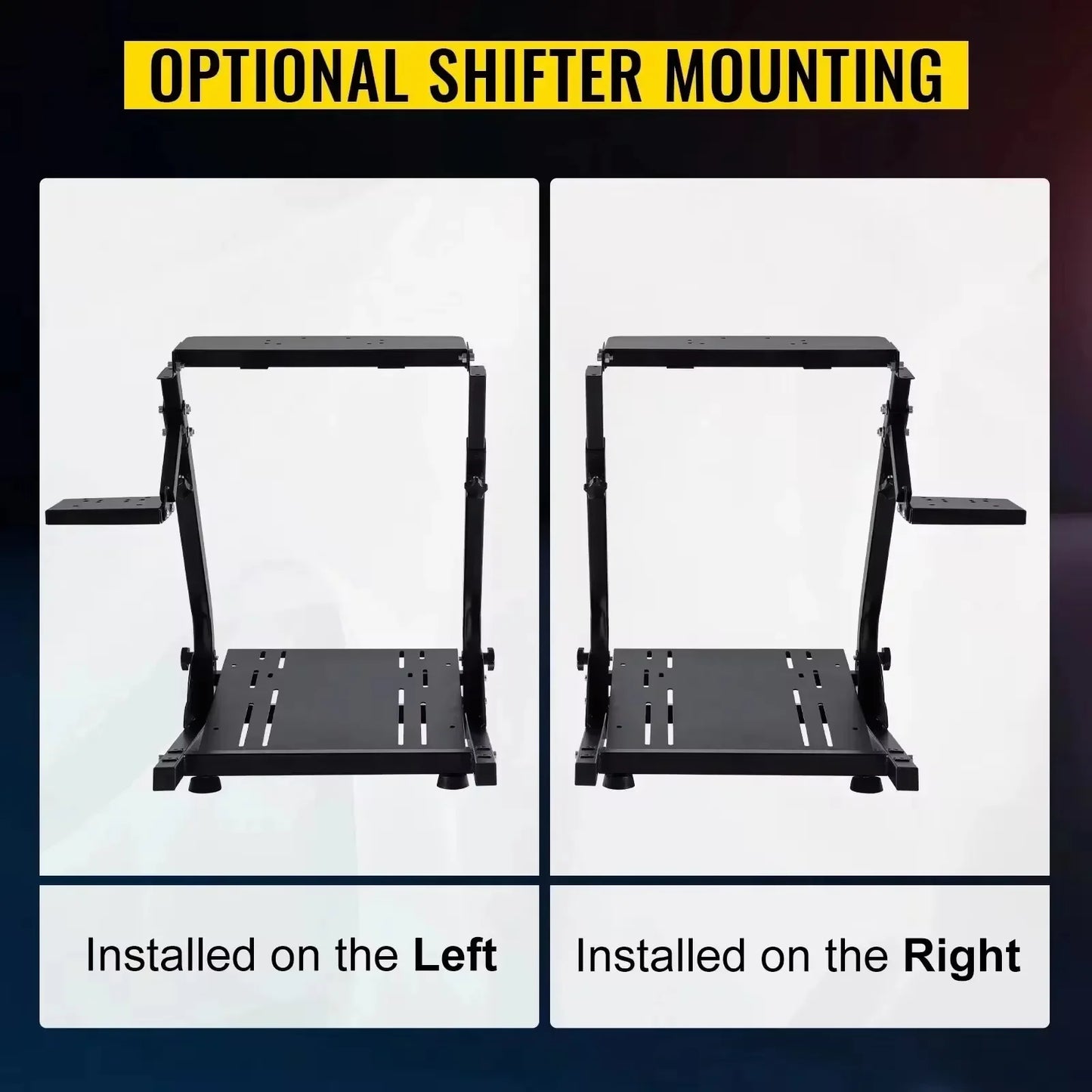 Race Stuurwiel met Standaard - Sim Racing Wheel Stand Compatibel met Thrustmaster T500RS, T248, 128, Fanatec en CSR Pedalen - Stuurwiel voor PS4 - Geschikt voor Logitech G29, G27 en G25