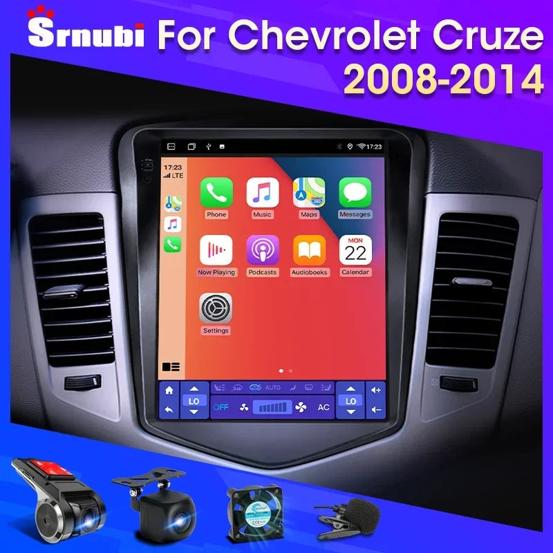Auto Multimedia Speler - Voor Chevrolet Cruze 2008-2014 - 1GB32GB - 4 Core - 12 EQ - Carplay Scherm - Navigatiesysteem Auto - Multimedia Autoradio - Zwart