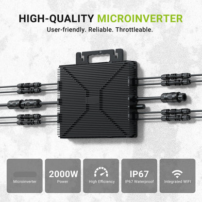 Zonne-omvormer – Hybride Omvormer – Zonne-energie Converter – Solar Inverter – 4 MPPT Trackers – Hoog Rendement – Weerbestendig IP67