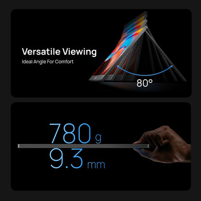 Portable Monitor – Draagbaar Beeldscherm – Laptop Scherm Uitbreider – Extra Scherm – USB-C Monitor – 16,1 Inch – Full HD – 100% sRGB Kleurruimte