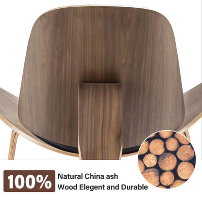 Living Room Chairs Nordic Solid Wood Leisure Chair Creative Simple Modern Designer Single Sofa Shell Chair Lounge Chairs