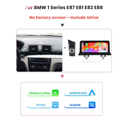 Multimedia Speler BMW 1 Serie – Auto Radio – Navigatiesysteem – Touchscreen Unit – Inbouw Scherm – Draadloos CarPlay & Android Auto – 10,25 Inch HD Display – 4x45W Versterker - QUORE