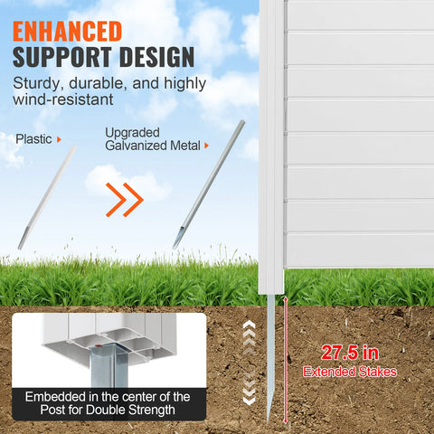 Outdoor Privacy Fence - Privacy Scherm - Privacy Fence Screening - Air Conditioner Fence - Omheining - 50 x 50 inch- 4 zijden - Perfect om prullenbak en AC units te omheinen.