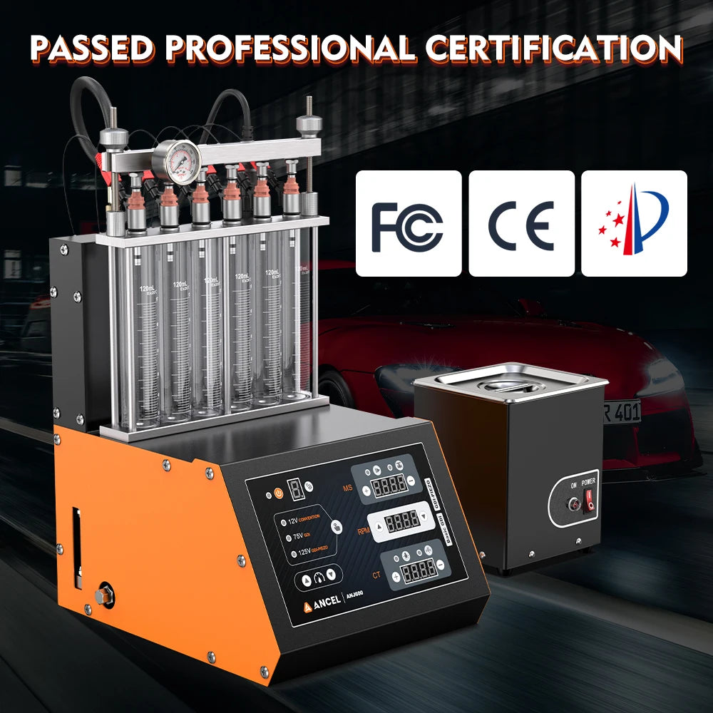 Brandstofinjector Reiniger – Injector Cleaner – Ultrasonische Reiniging – Injector Tester – On-Vehicle Reiniging – Motortoerental Simulatie