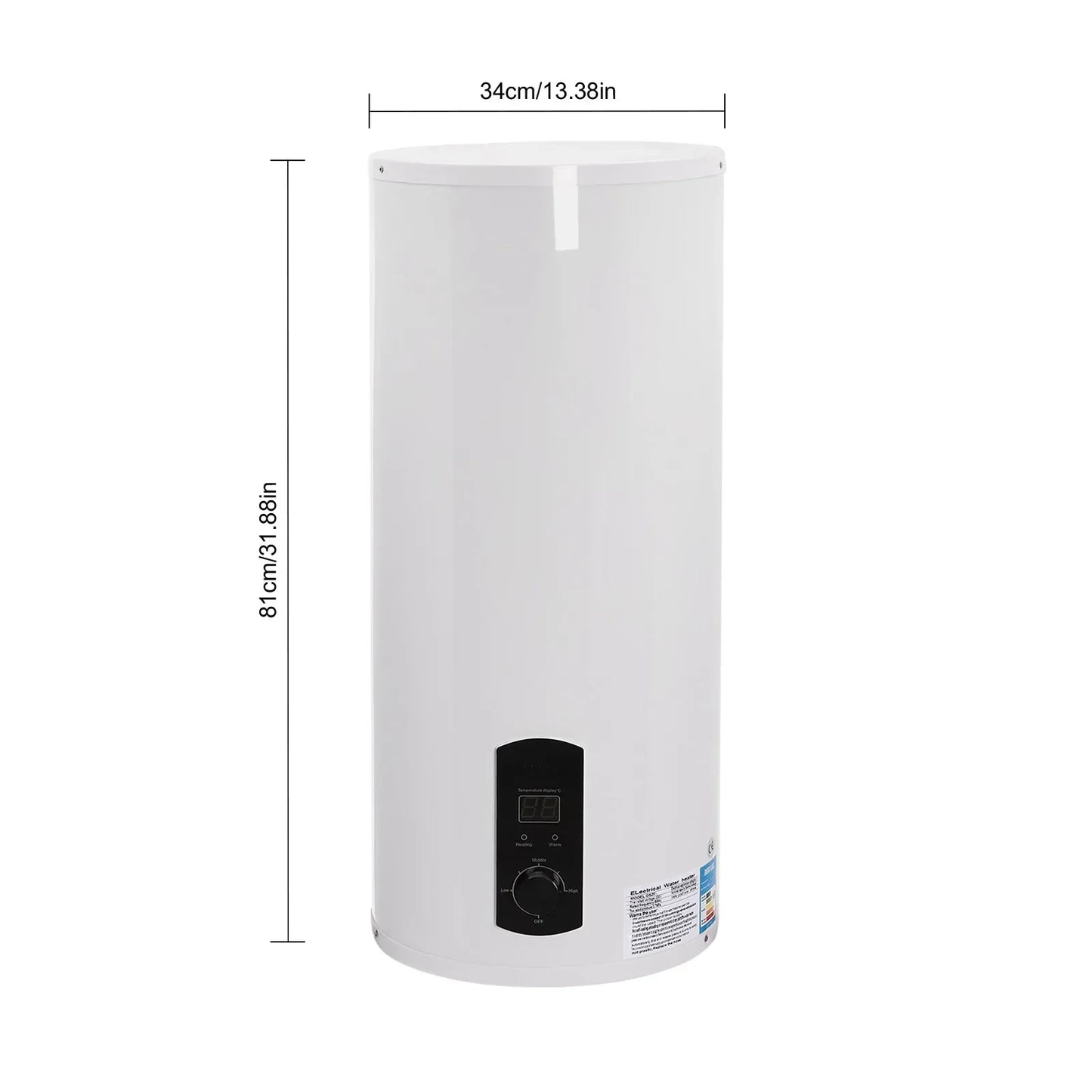 Boiler – Elektrische Boiler – Keukenboiler – Waterverwarmer – Close-in Boiler – 60 Liter Inhoud – 2000W Snel Verwarmingselement