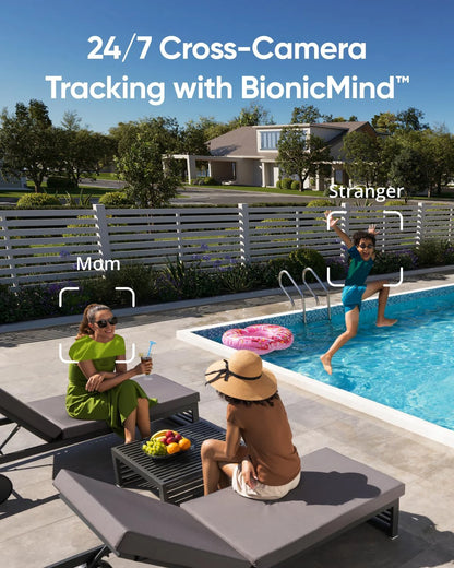 Beveiligingscamera – Bewakingscamera – Video Camera – CCTV Camera – Surveillance Camera – 8MP 4K Ultra-HD – Kleurennachtzicht & Gezichtsherkenning