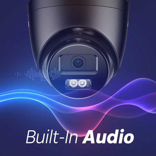 Annke - Beveiligingscamerasysteem - 3K 6MP Ultra HD POE - Openlucht - Bewakingscamera - Beveiligingscamera - Beveiligingscamerasysteem - 4 stuk - NTSC,PAL - Zwart