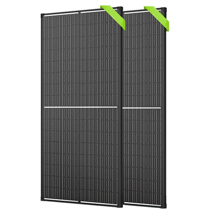 Zonnepaneel – Solar Panel – Zonnecellen – Monokristallijn Paneel – 12 Volt Systeem – 200W Hoog Rendement – 18 BB Cellen - QUORE