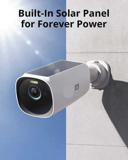 4K Beveiligingscamera – Buiten Camera – Surveillance Camera – Bewakingscamera – Veiligheidscamera – 8MP Resolutie – Zonnepaneel Zelfvoorzienend