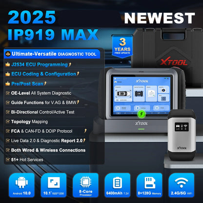 Diagnoseapparaat – Autoscan Tool – ECU Programmer – OBD2 Scanner – Foutcode Lezer – J2534 ECU Programmeren – Wifi Verbinding – Intelligente Topologiemap