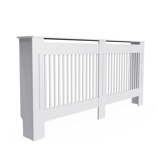 Radiatorombouwen - Radiatorbekleding - Woonkamer Meubels - Moderne Minimalistische Stijl - Verticaal - Groot - Buiten 152x19x92.2cm/59.8x7.4x36inch - Binnen 145x17.3x91cm/57x6.8x35.8inch - Wit