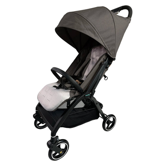 kinderwagen - Jogging buggy - Runner - Lichtgewicht kinderwagen - Baby kinderwagen - Kinderwagen - Automatisch zelf opvouwbaar - Reiskinderwagen voor vliegtuig - Opvouwbaar met één hand - Kinderwagen voor peuters - Grijs