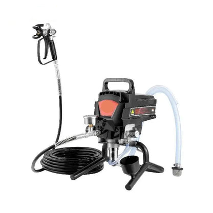 Airless Verfspuit - Verfspuiten Electrisch - Verfspuitmachine - Hoge Druk 3000PSI - 950W - 7,6m/15m Slang - Handmatige Verfspuit - voor Binnen- en Buitenschilderwerk - met Kar - QUORE