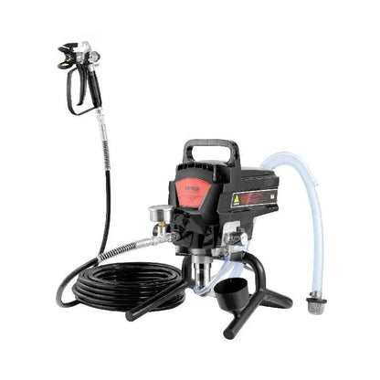 Airless Verfspuit - Verfspuiten Electrisch - Verfspuitmachine - Hoge Druk 3000PSI - 750W - 7,6m/15m Slang - Handmatige Verfspuit - voor Binnen- en Buitenschilderwerk