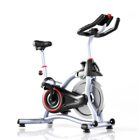 Hometrainer – Spinningfiets – Fitnessfiets – Indoorfiets – Trainingsfiets – Stil en Soepele Magnetische Weerstand – Bluetooth Connectiviteit - QUORE