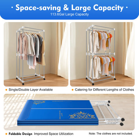 Elektrische Wasdroger - Smart Droogrek - Hangende Kleding Droger - Droger Voor Kledingkast - Warme Lucht Droger - QUORE