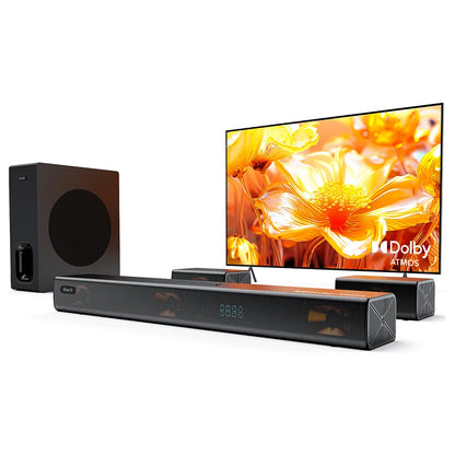 Soundbar Set – Home Cinema Soundbar – Draadloze Soundbar – Surround Soundbar – 7.1-Kanaals Geluid – 6,5 Inch Subwoofer