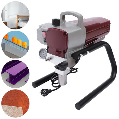 Airless Verfspuit – Schilderspuit – Verfsproeier – Verfpistool – 1800W Motor – 10 Meter Slang