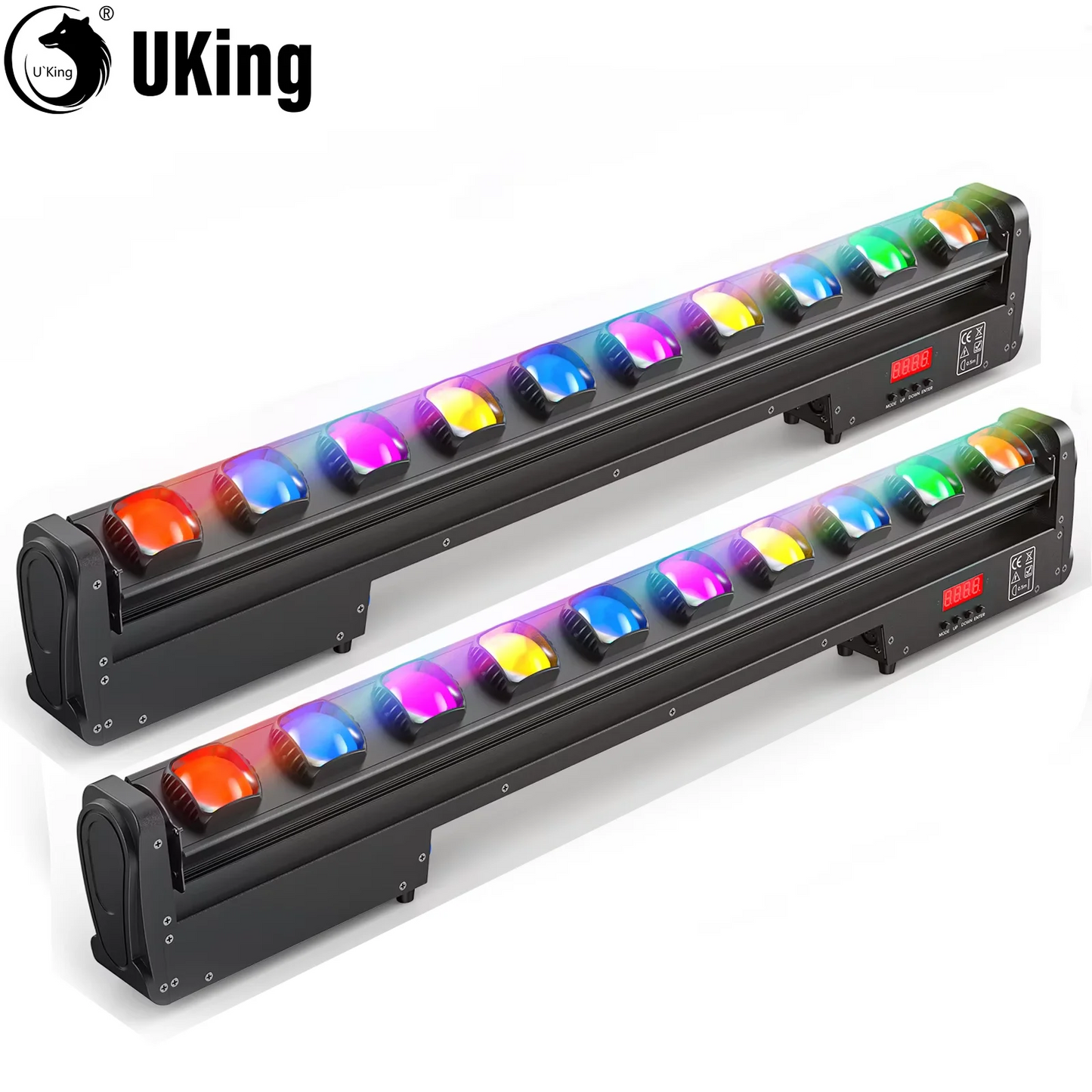 RGBW LED Moving Head Spotlights – DJ Verlichting – Podiumlampen – Feestverlichting – Disco Lights – Set van 2 met EU-Stekker – 250W Krachtige RGBW LEDs – 2° Scherpe Lichtbundel - QUORE