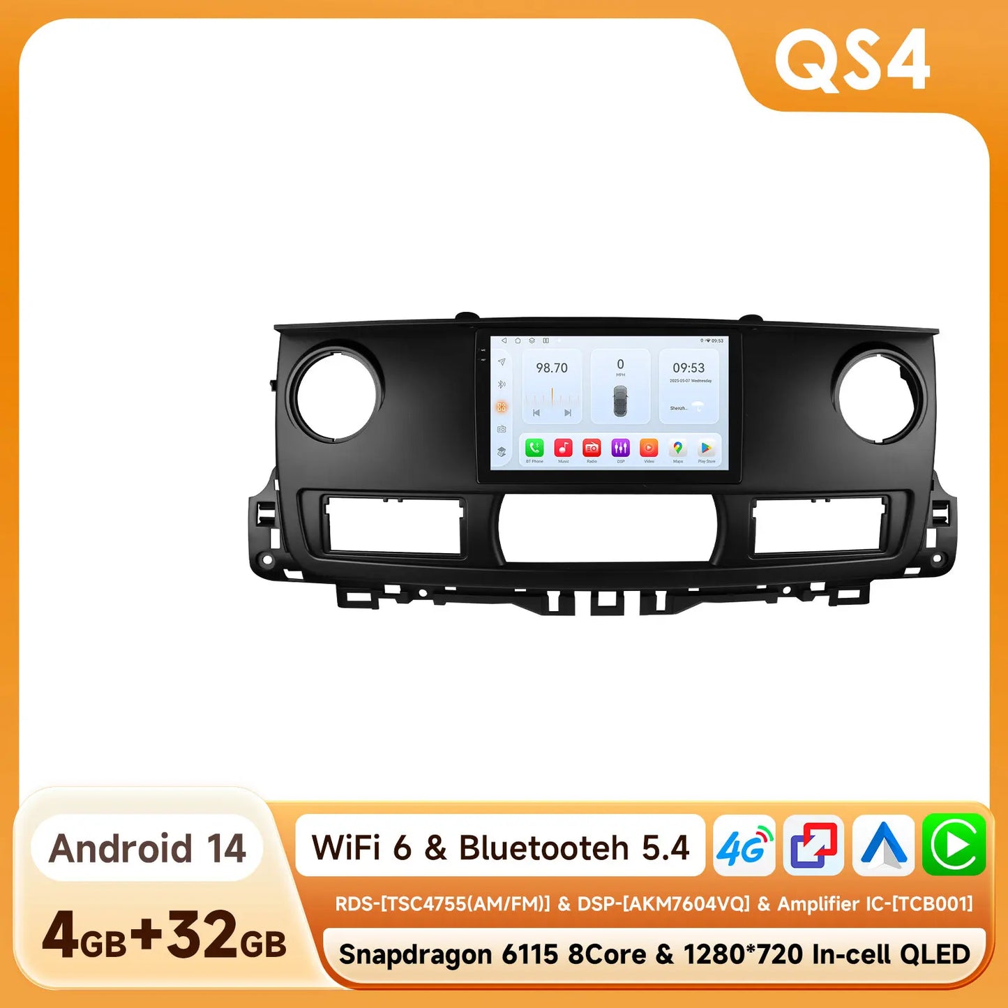 Hizpo Snapdragon Carplay Ai Systems Android Car Radio for Renault Master 2003 - 2011 Multimedia Video Player Gps Autoradio Rds