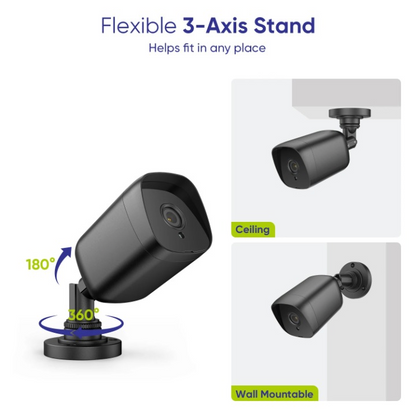 Beveiligingscamera – Bewakingscamera – CCTV Camera – Video Camera’s – 8CH HD DVR – 5MP Resolutie – Nachtzicht Tot 30 Meter - 4 Stuks - 1TB