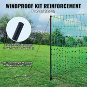 Electric Fencing - Fencing - Fencing - Garden Fencing - 48” H x 100” L - with Posts &amp; Double Pointed Posts Utility Portable Mesh - for Ducks - 48in100ft