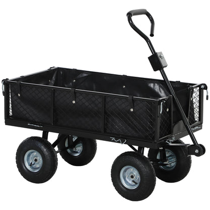Bolderwagen – Bolderkar – Transportwagen – Trolley – Stevige Stalen Constructie – 114 Liter Inhoud – 300 Kg Draaggewicht