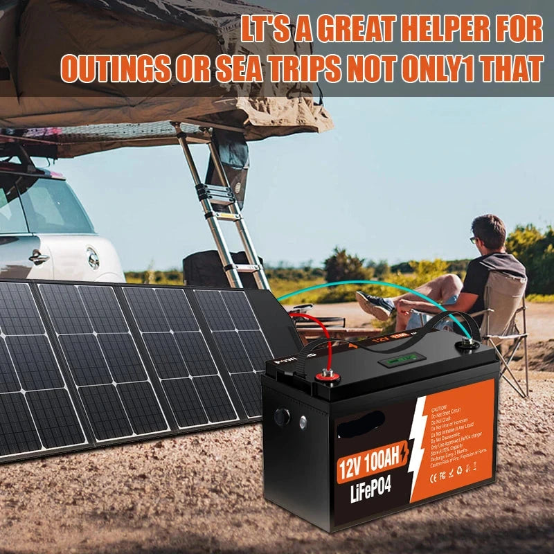12V Li-Ion Accu – Lithium Accu – Energieopslag – Camperaccu – Bootaccu – 200AH Capaciteit – IP65 Bescherming