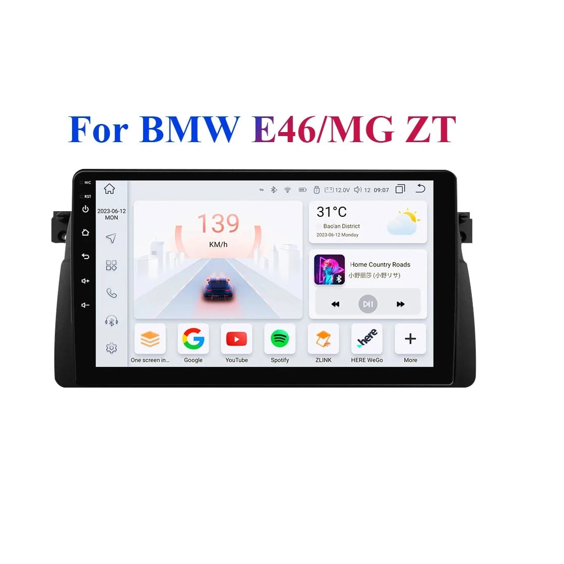CarPlay - Multimedia Car Radio - CarPlay Screen - Car Radio - Android Car Multimedia - 10.33inch S8 - for BMW E46 M3 318/320/325/330/335 Rover 75 Coupé - Navigation Audio Head Unit