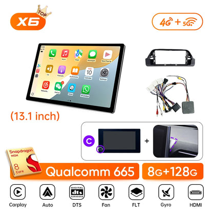 Ainavi 13.1 Car Radio For Toyota RAV4 2020 2021 2023 2024 RAV 4 XA50 Wireless Carplay Android Auto 4G Car Multimedia Player DSP