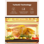 Air Fryer - Airfryer Oven - Heteluchtfriteuse - 15L - 1700W - 5 accessoires - PFAS-vrij - 80 tot 200 graden - Zwart