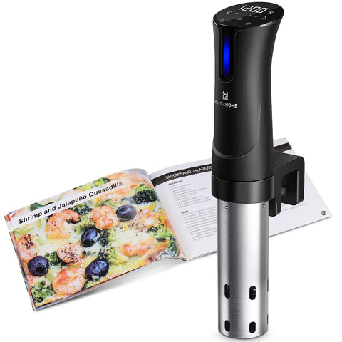 Sous Vide Stick - slow cooker - precision cooker - waterproof stick - koken - kookstick - slowcooker met timer - sous vide cooker - sous vide staaf - roestvrij staal - ultra stil - 1100W - QUORE