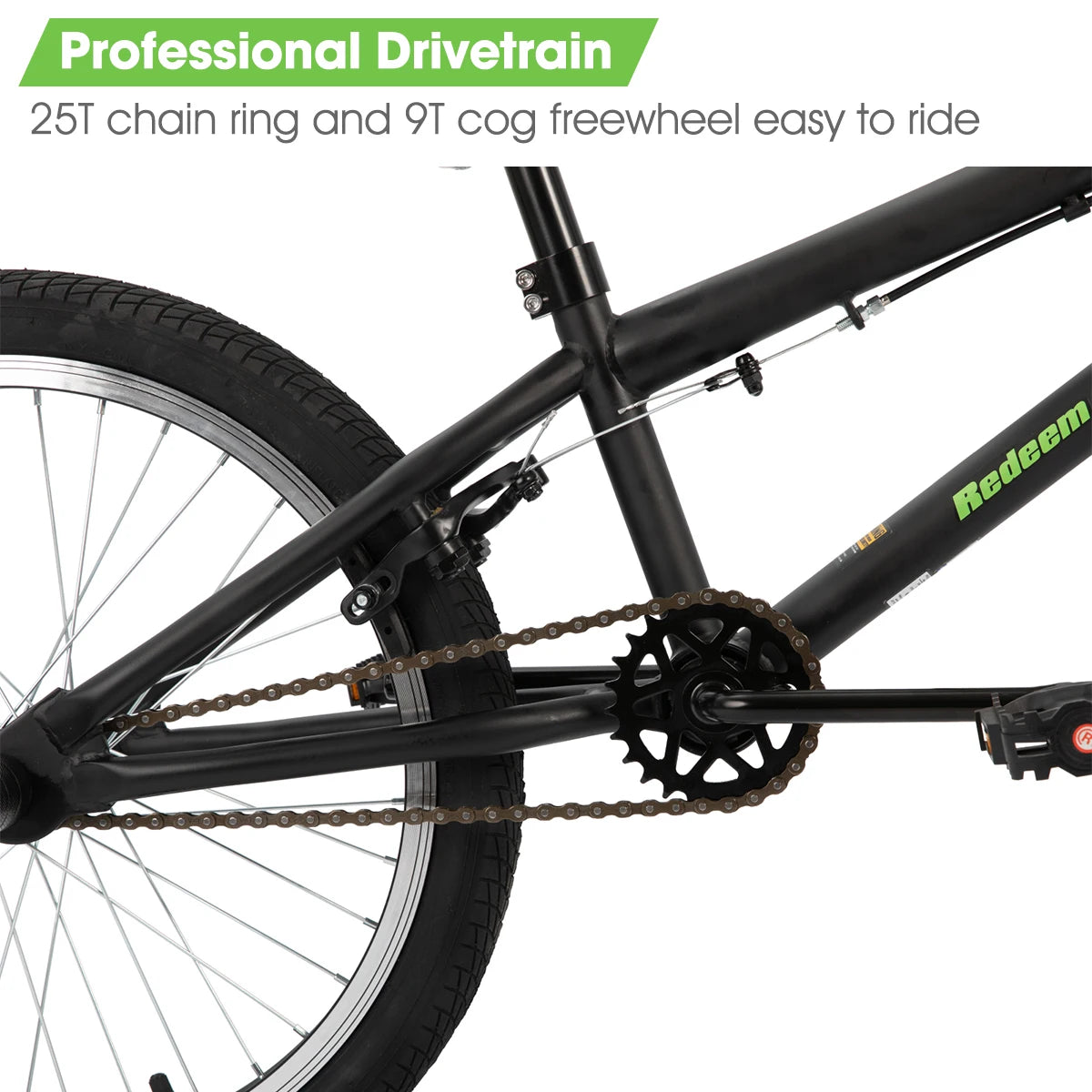 Hiland 20 inch Freestyle Kids BMX Bike,Beginner-Level to Advanced Riders with 360 Degree Gyro & 4 Pegs, Kids' Bicycles - QUORE