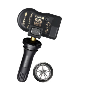 2-in-1 TPMS Sensoren - Bandenspanningsmeter - Bandenspanning - 315MHz + 433MHz -  4 Stuks – Compatibel met Meerdere Diagnoseapparaten - QUORE