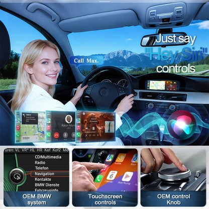 Multimedia Navigatiesysteem – Auto Radio – Touchscreen Unit – CarPlay Android Auto – BMW 3/5 Serie Upgrade – 8.8 Inch Scherm – Draadloos YouTube & Wifi